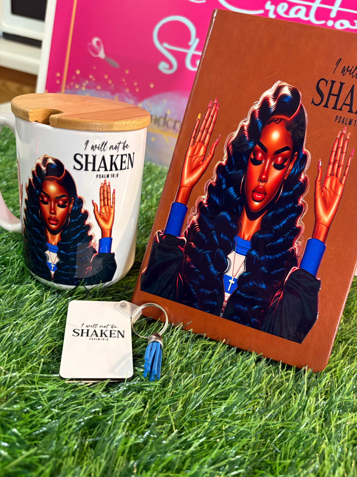 I Will Not Be Shaken | Faith-Inspired Journal & Mug Collection