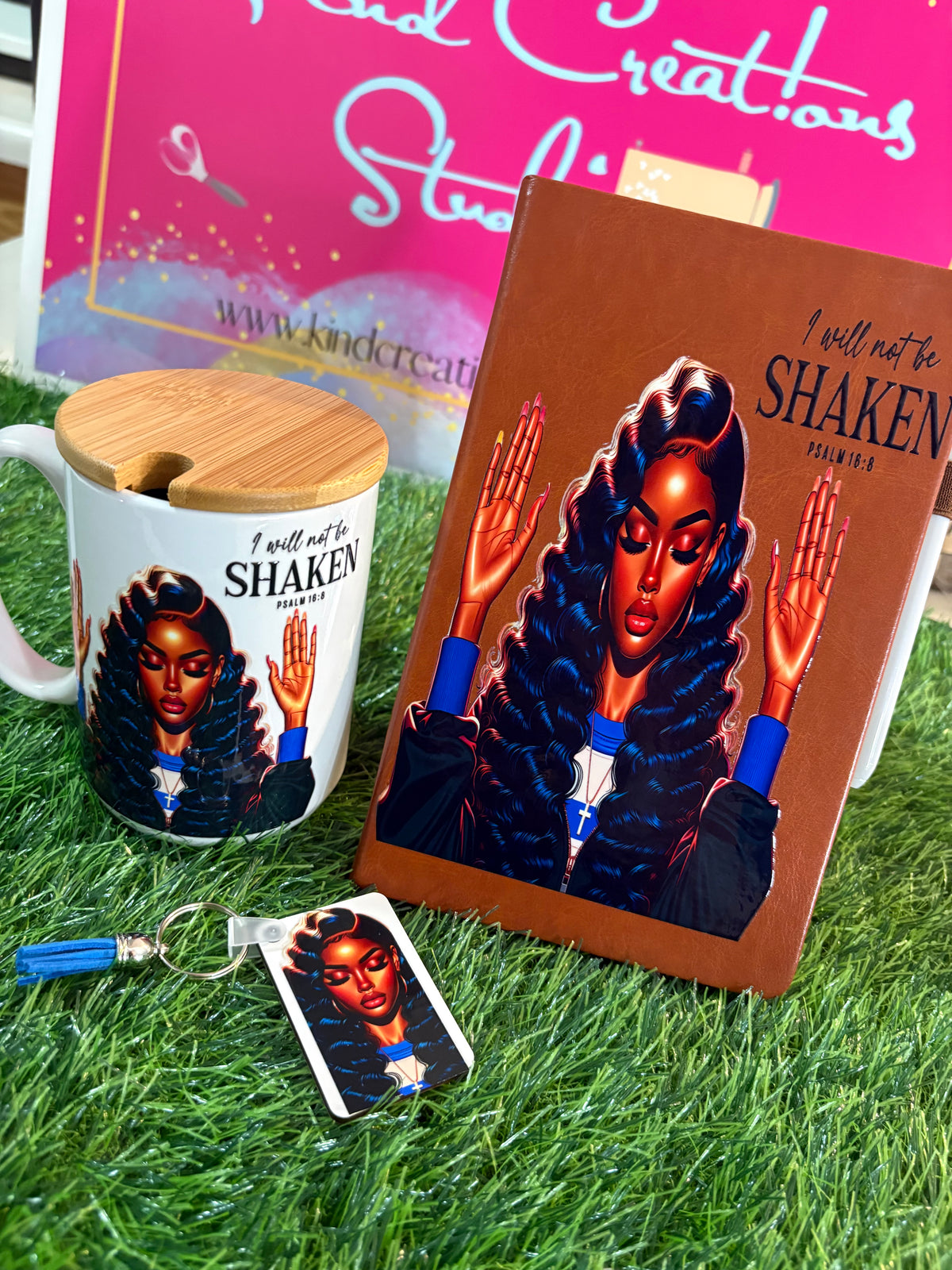 I Will Not Be Shaken | Faith-Inspired Journal & Mug Collection