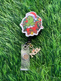 Green Man Badge Holder