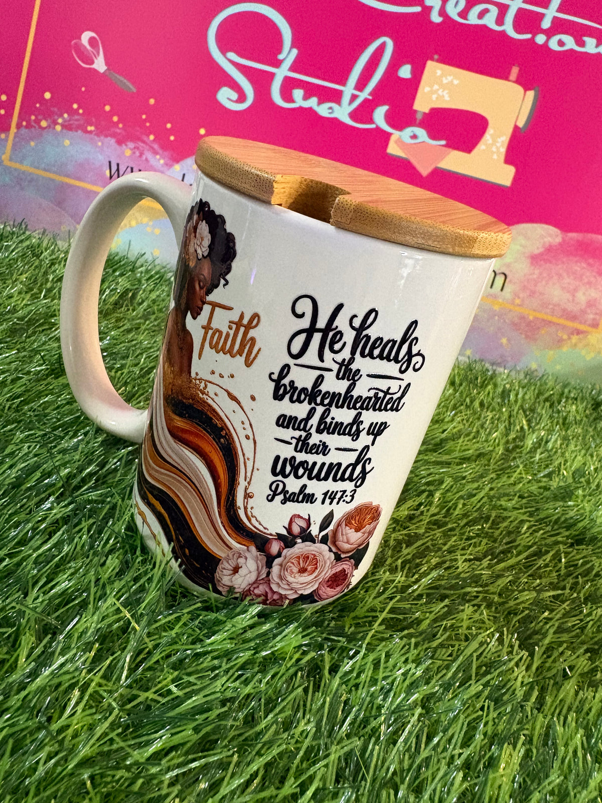 Faith & Healing Journal and Ceramic Cup Collection — Psalm 147:3